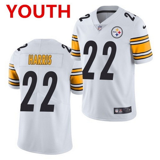 Youth pittsburgh steelers 22 najee harris white 2021 limited football jersey Youth pittsburgh steelers 22 najee harris white 2021 limited football jersey