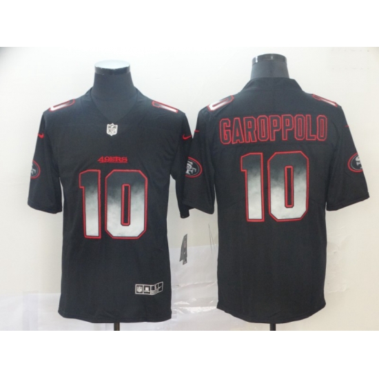 49ers 10 Jimmy Garoppolo Black Arch Smoke Vapor Untouchable Limited Jersey 49ers 10 Jimmy Garoppolo Black Arch Smoke Vapor Untouchable Limited Jersey