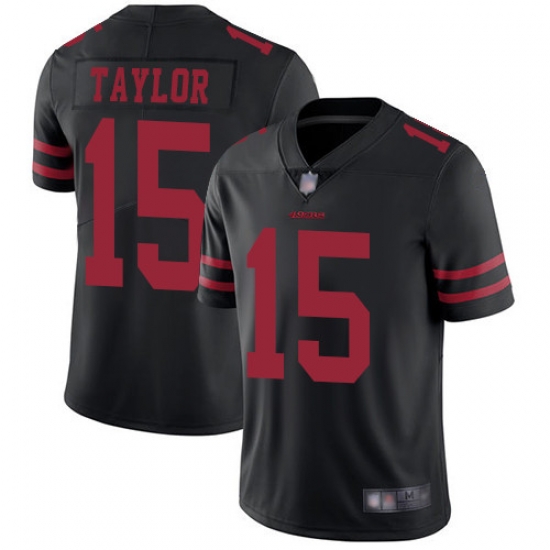 49ers 15 Trent Taylor Black Alternate Mens Stitched Football Vapor Untouchable Limited Jersey 49ers 15 Trent Taylor Black Alternate Mens Stitched Football Vapor Untouchable Limited Jersey