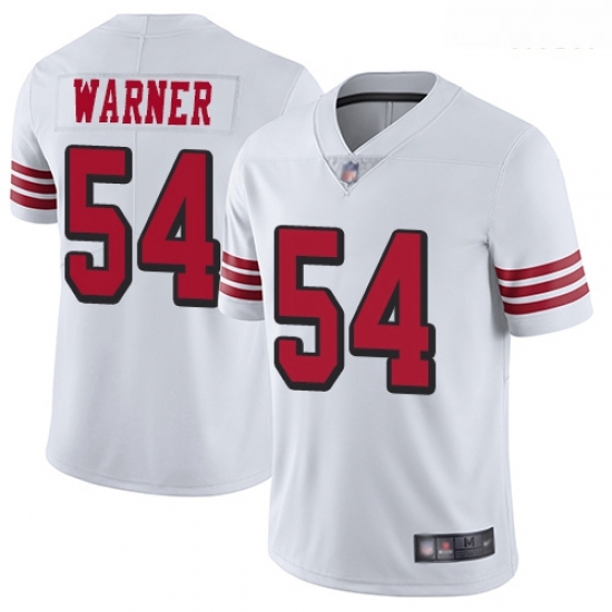 49ers 54 Fred Warner White Rush Men Stitched Football Vapor Untouchable Limited Jersey 49ers 54 Fred Warner White Rush Men Stitched Football Vapor Untouchable Limited Jersey