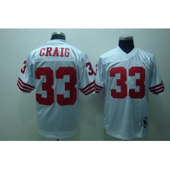 Francisco 49ers 33 Roger Craig white Jerseys Throwback Francisco 49ers 33 Roger Craig white Jerseys Throwback