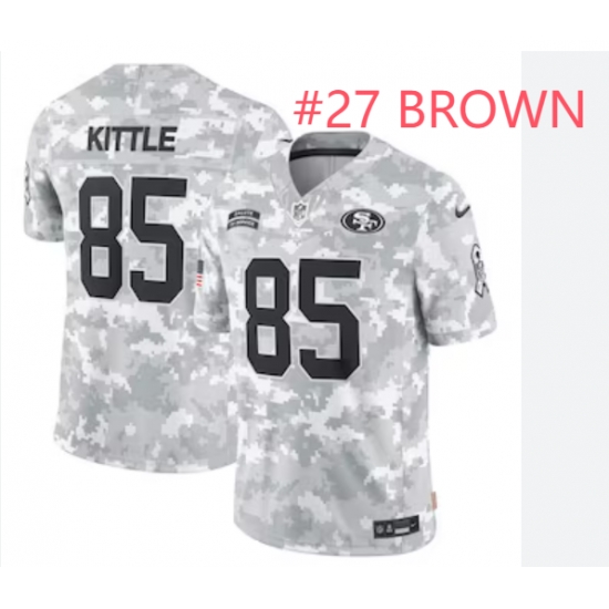 Men 49ers Ji'Ayir Brown 2024 salute to service Stitched jersey Men 49ers Ji'Ayir Brown 2024 salute to service Stitched jersey