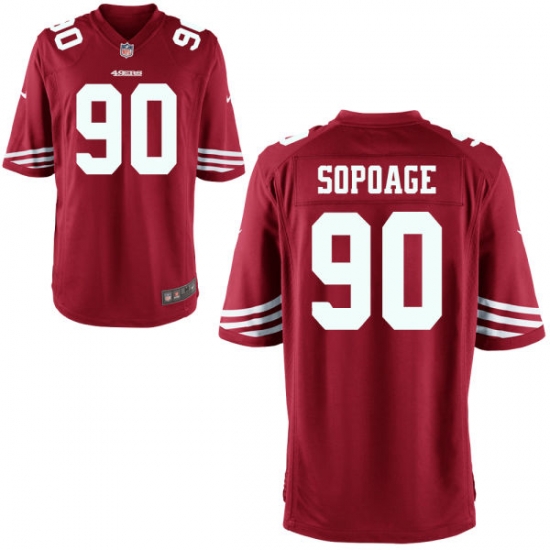 Men Nike 49ers Isaac Sopoaga 90 Stitched Red NFL Jersey Men Nike 49ers Isaac Sopoaga 90 Stitched Red NFL Jersey