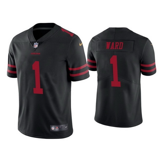 Men San Francisco 49ers 1 Jimmie Ward Black Vapor limited Jersey Men San Francisco 49ers 1 Jimmie Ward Black Vapor limited Jersey