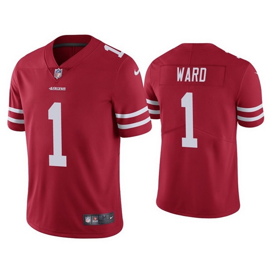 Men San Francisco 49ers 1 Jimmie Ward Red Vapor limited Jersey Men San Francisco 49ers 1 Jimmie Ward Red Vapor limited Jersey