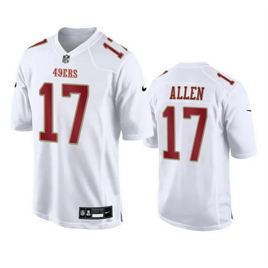 Men San Francisco 49ers 17 Brandon Allen White Fashion Vapor Untouchable Limited Stitched Football Jersey Men San Francisco 49ers 17 Brandon Allen White Fashion Vapor Untouchable Limited Stitched Football Jersey