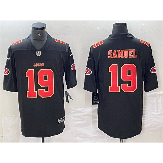 Men San Francisco 49ers 19 Deebo Samuel Black Vapor Untouchable Limited Stitched Jersey Men San Francisco 49ers 19 Deebo Samuel Black Vapor Untouchable Limited Stitched Jersey