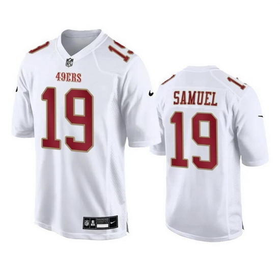 Men San Francisco 49ers 19 Deebo Samuel White Fashion Vapor Untouchable Limited Stitched Football Jersey Men San Francisco 49ers 19 Deebo Samuel White Fashion Vapor Untouchable Limited Stitched Football Jersey