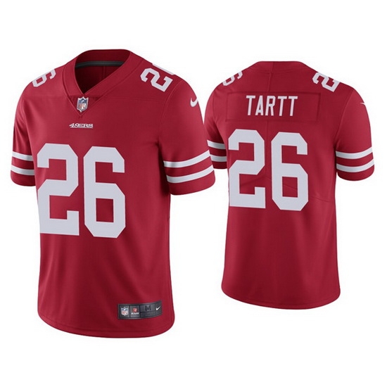 Men San Francisco 49ers 26 Jaquiski Tartt Red Vapor limited Jersey Men San Francisco 49ers 26 Jaquiski Tartt Red Vapor limited Jersey