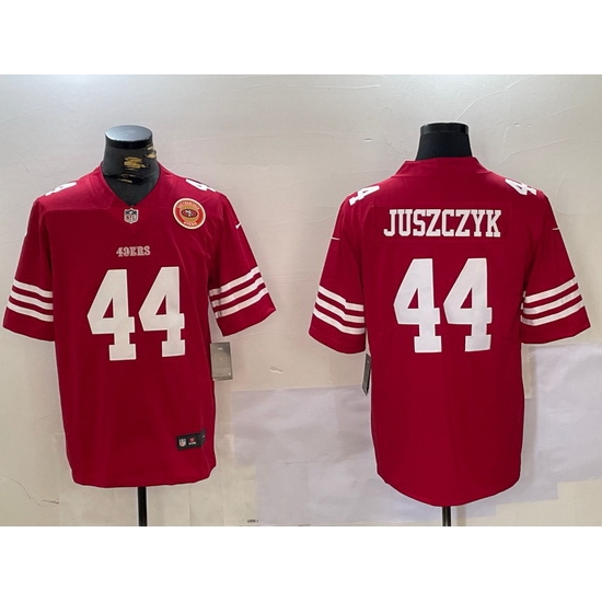 Men San Francisco 49ers 44 Kyle Juszczyk Red Vapor Untouchable Limited Stitched Jerse 2 Men San Francisco 49ers 44 Kyle Juszczyk Red Vapor Untouchable Limited Stitched Jerse 2