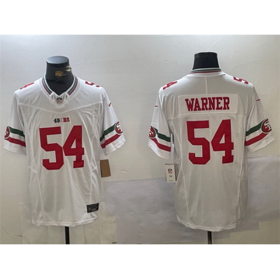 Men San Francisco 49ers 54 Fred Warner White F U S E Mexico Vapor Limited Stitched Football Jersey Men San Francisco 49ers 54 Fred Warner White F U S E Mexico Vapor Limited Stitched Football Jersey