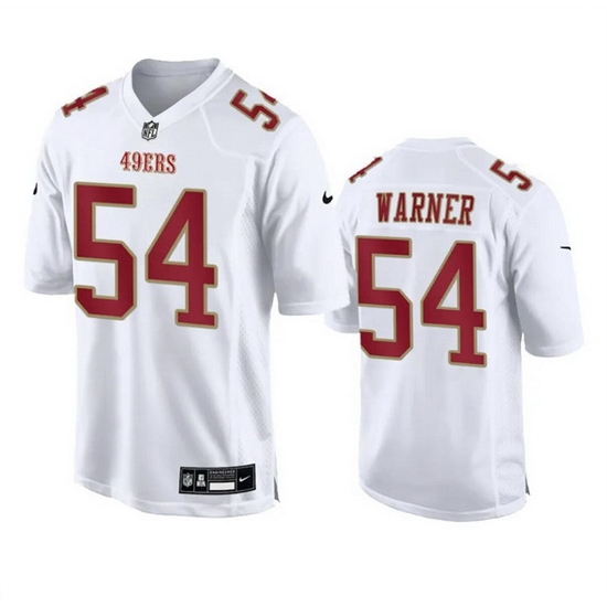 Men San Francisco 49ers 54 Fred Warner White Fashion Vapor Untouchable Limited Stitched Football Jersey Men San Francisco 49ers 54 Fred Warner White Fashion Vapor Untouchable Limited Stitched Football Jersey