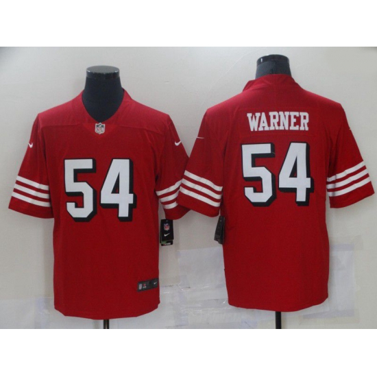 Men San Francisco 49ers 54 Warner Red Nike Vapor Untouchable Limited 2021 NFL Jersey Men San Francisco 49ers 54 Warner Red Nike Vapor Untouchable Limited 2021 NFL Jersey