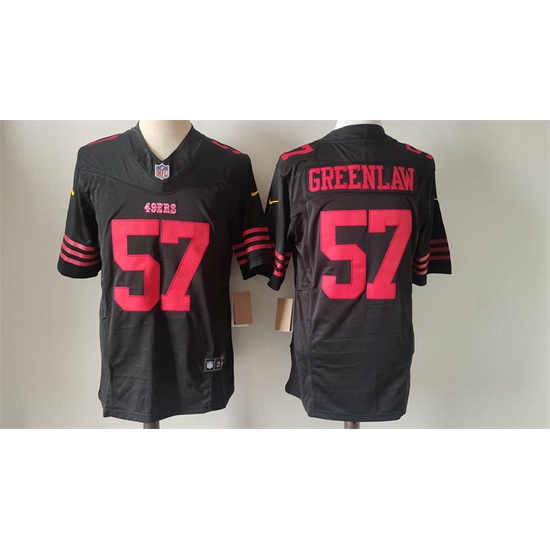 Men San Francisco 49ers 57 Dre Greenlaw Black 2024 F U S E Vapor Untouchable Limited Stitched Football Jersey Men San Francisco 49ers 57 Dre Greenlaw Black 2024 F U S E Vapor Untouchable Limited Stitched Football Jersey
