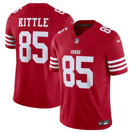 Men San Francisco 49ers 85 George Kittle Red 2023 F.U.S.E. Vapor Untouchable Limited Stitched Football Jersey Men San Francisco 49ers 85 George Kittle Red 2023 F.U.S.E. Vapor Untouchable Limited Stitched Football Jersey