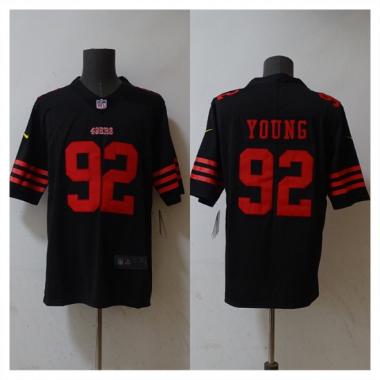 Men San Francisco 49ers 92 Chase Young Black 2023 F U S E Stitched Football Jersey Men San Francisco 49ers 92 Chase Young Black 2023 F U S E Stitched Football Jersey