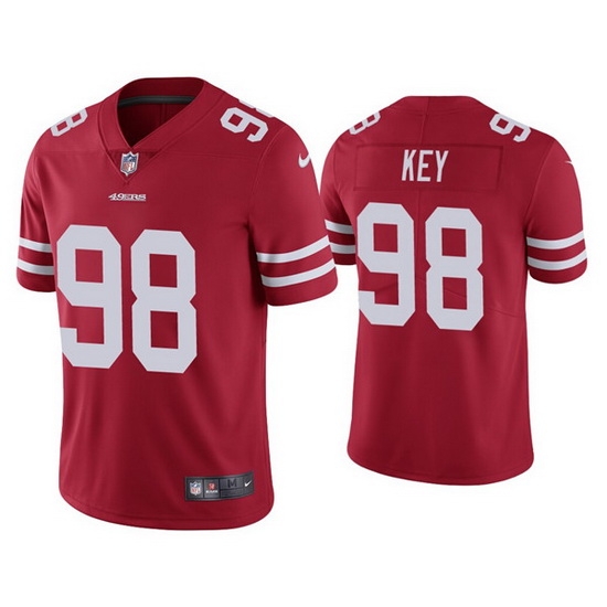 Men San Francisco 49ers 98 Arden Key Red Vapor Limited Jersey Men San Francisco 49ers 98 Arden Key Red Vapor Limited Jersey