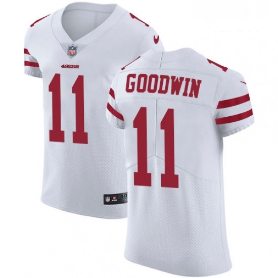 Mens Nike San Francisco 49ers 11 Marquise Goodwin White Vapor Untouchable Elite Player NFL Jersey Mens Nike San Francisco 49ers 11 Marquise Goodwin White Vapor Untouchable Elite Player NFL Jersey