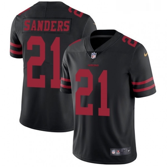 Mens Nike San Francisco 49ers 21 Deion Sanders Black Vapor Untouchable Limited Player NFL Jersey Mens Nike San Francisco 49ers 21 Deion Sanders Black Vapor Untouchable Limited Player NFL Jersey