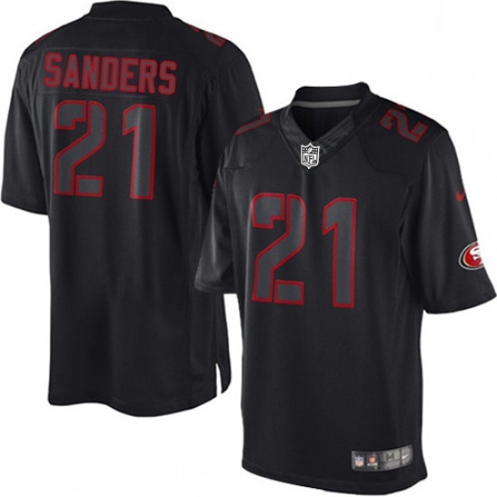 Mens Nike San Francisco 49ers 21 Deion Sanders Limited Black Impact NFL Jersey Mens Nike San Francisco 49ers 21 Deion Sanders Limited Black Impact NFL Jersey