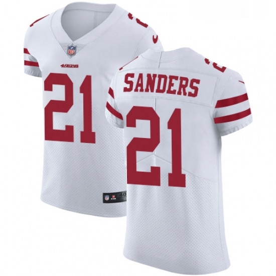 Mens Nike San Francisco 49ers 21 Deion Sanders White Vapor Untouchable Elite Player NFL Jersey Mens Nike San Francisco 49ers 21 Deion Sanders White Vapor Untouchable Elite Player NFL Jersey