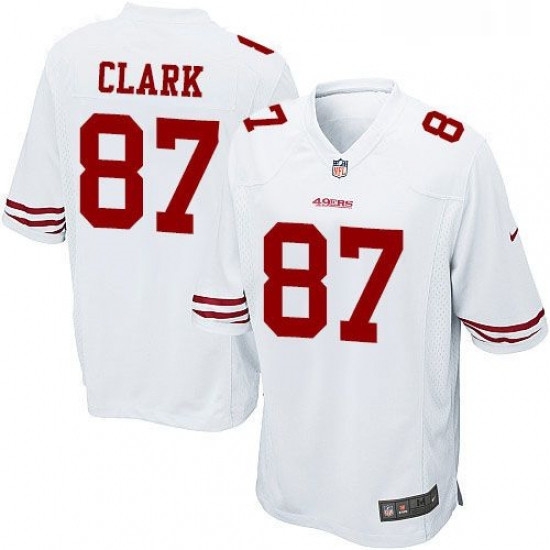Mens Nike San Francisco 49ers 87 Dwight Clark Game White NFL Jersey Mens Nike San Francisco 49ers 87 Dwight Clark Game White NFL Jersey