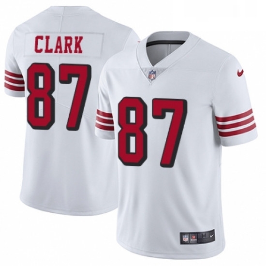 Mens Nike San Francisco 49ers 87 Dwight Clark Limited White Rush Vapor Untouchable NFL Jersey Mens Nike San Francisco 49ers 87 Dwight Clark Limited White Rush Vapor Untouchable NFL Jersey