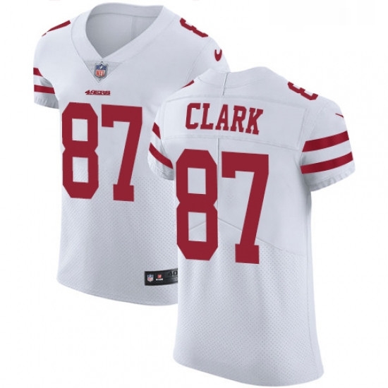 Mens Nike San Francisco 49ers 87 Dwight Clark White Vapor Untouchable Elite Player NFL Jersey Mens Nike San Francisco 49ers 87 Dwight Clark White Vapor Untouchable Elite Player NFL Jersey