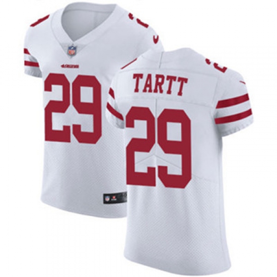 Nike 49ers #29 Jaquiski Tartt White Mens Stitched NFL Vapor Untouchable Elite Jersey Nike 49ers #29 Jaquiski Tartt White Mens Stitched NFL Vapor Untouchable Elite Jersey