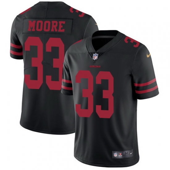 Nike 49ers #33 Tarvarius Moore Black Alternate Mens Stitched NFL Vapor Untouchable Limited Jersey Nike 49ers #33 Tarvarius Moore Black Alternate Mens Stitched NFL Vapor Untouchable Limited Jersey