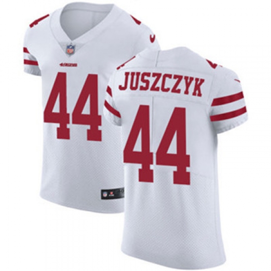 Nike 49ers #44 Kyle Juszczyk White Mens Stitched NFL Vapor Untouchable Elite Jersey Nike 49ers #44 Kyle Juszczyk White Mens Stitched NFL Vapor Untouchable Elite Jersey