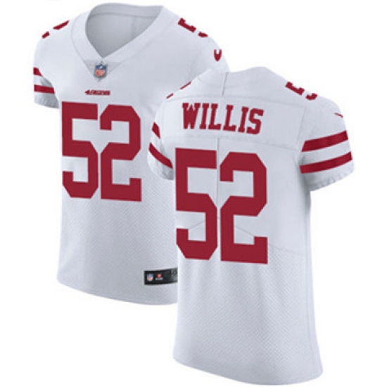 Nike 49ers #52 Patrick Willis White Mens Stitched NFL Vapor Untouchable Elite Jersey Nike 49ers #52 Patrick Willis White Mens Stitched NFL Vapor Untouchable Elite Jersey
