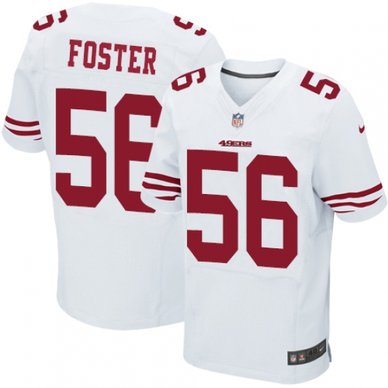 Nike 49ers #56 Reuben Foster White Mens Stitched NFL Elite Jersey Nike 49ers #56 Reuben Foster White Mens Stitched NFL Elite Jersey