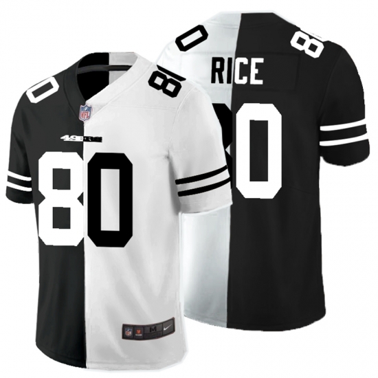 Nike 49ers 80 Jerry Rice Black And White Split Vapor Untouchable Limited Jersey Nike 49ers 80 Jerry Rice Black And White Split Vapor Untouchable Limited Jersey