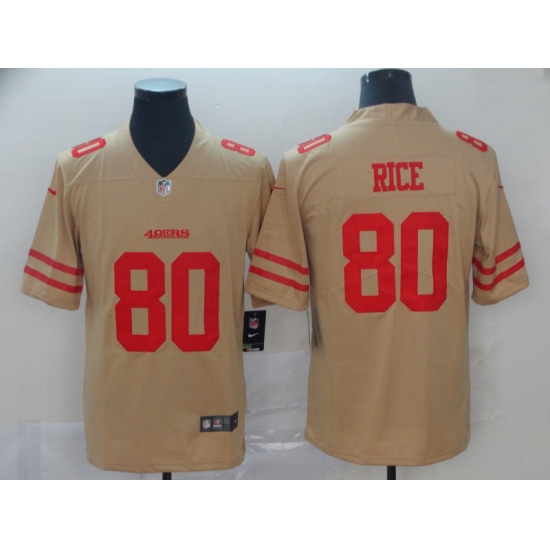 Nike 49ers 80 Jerry Rice Cream Inverted Legend Limited Jersey Nike 49ers 80 Jerry Rice Cream Inverted Legend Limited Jersey