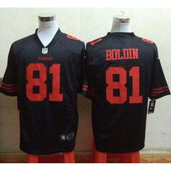 Nike 49ers #81 Anquan Boldin Black Alternate Mens Stitched NFL Game Jersey Nike 49ers #81 Anquan Boldin Black Alternate Mens Stitched NFL Game Jersey