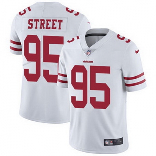 Nike 49ers #95 Kentavius Street White Mens Stitched NFL Vapor Untouchable Limited Jersey Nike 49ers #95 Kentavius Street White Mens Stitched NFL Vapor Untouchable Limited Jersey