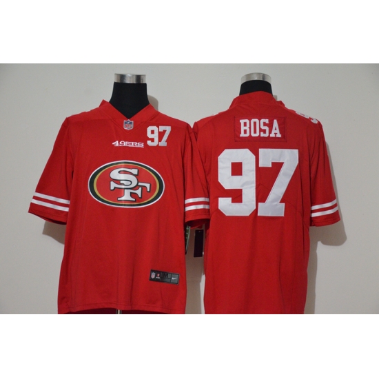 Nike 49ers 97 Nick Bosa Red Team Big Logo Number Vapor Untouchable Limited Jersey Nike 49ers 97 Nick Bosa Red Team Big Logo Number Vapor Untouchable Limited Jersey