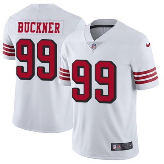 Nike 49ers #99 DeForest Buckner White Rush Mens Stitched NFL Vapor Untouchable Limited Jersey Nike 49ers #99 DeForest Buckner White Rush Mens Stitched NFL Vapor Untouchable Limited Jersey