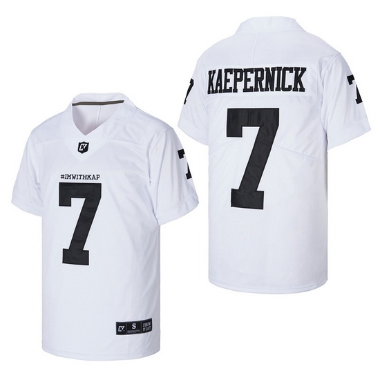 Nike 7 Colin Kaepernick All white Vapor Untouchable Limited Jersey Nike 7 Colin Kaepernick All white Vapor Untouchable Limited Jersey