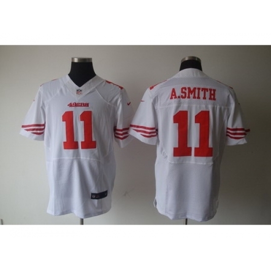 Nike San Francisco 49ers 11 Alex Smith White Elite NFL Jersey Nike San Francisco 49ers 11 Alex Smith White Elite NFL Jersey