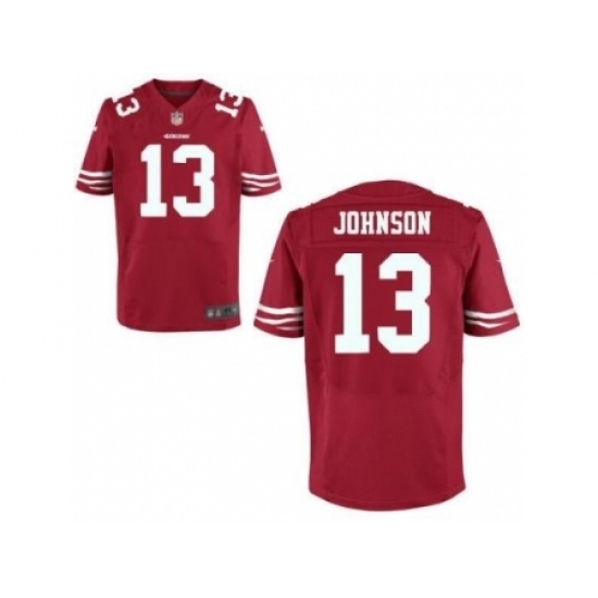 Nike San Francisco 49ers 13 Steve Johnson Red Elite NFL Jersey Nike San Francisco 49ers 13 Steve Johnson Red Elite NFL Jersey