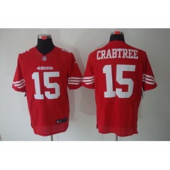 Nike San Francisco 49ers 15 Michael Crabtree Red Elite NFL Jersey Nike San Francisco 49ers 15 Michael Crabtree Red Elite NFL Jersey