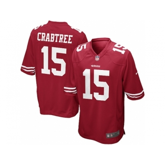 Nike San Francisco 49ers 15 Michael Crabtree red Game NFL Jersey Nike San Francisco 49ers 15 Michael Crabtree red Game NFL Jersey
