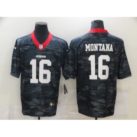 Nike San Francisco 49ers 16 Joe Montana Black Camo Limited Jersey Nike San Francisco 49ers 16 Joe Montana Black Camo Limited Jersey