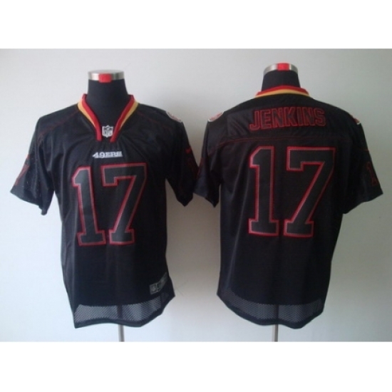Nike San Francisco 49ers 17 A.J. Jenkins Black Elite Lights Out NFL Jersey Nike San Francisco 49ers 17 A.J. Jenkins Black Elite Lights Out NFL Jersey