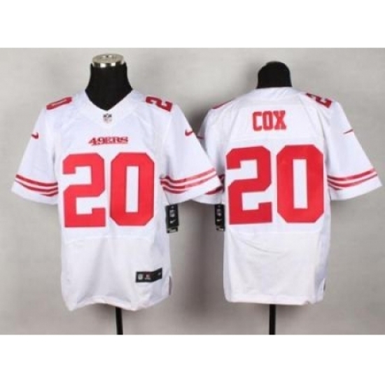 Nike San Francisco 49ers 20 Perrish Cox White Elite NFL Jersey Nike San Francisco 49ers 20 Perrish Cox White Elite NFL Jersey