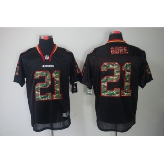 Nike San Francisco 49ers 21 Frank Gore Black ELITE Lights Out Camo Number NFL Jersey Nike San Francisco 49ers 21 Frank Gore Black ELITE Lights Out Camo Number NFL Jersey