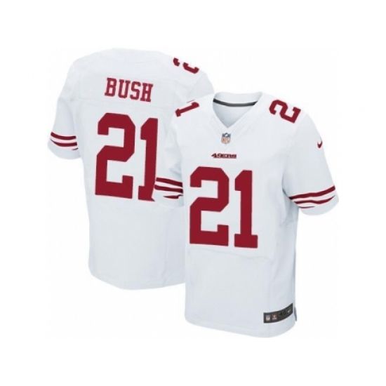 Nike San Francisco 49ers 21 Reggie Bush White Elite NFL Jersey Nike San Francisco 49ers 21 Reggie Bush White Elite NFL Jersey