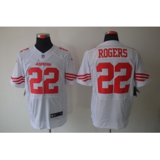 Nike San Francisco 49ers 22 Carlos Rogers White Elite NFL Jersey Nike San Francisco 49ers 22 Carlos Rogers White Elite NFL Jersey
